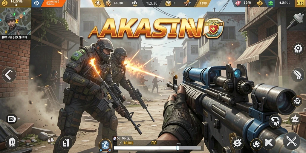 Tampilan menarik dari gameplay AAKASINO yang intens.