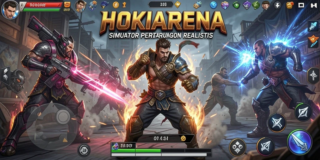 Tampilan gameplay HOKIARENA yang mendebarkan dan penuh strategi.