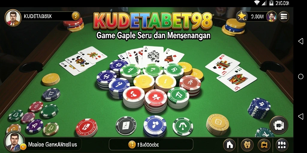 Screenshot gameplay <strong>KUDETABET98</strong> menunjukkan serunya bermain Gaple.