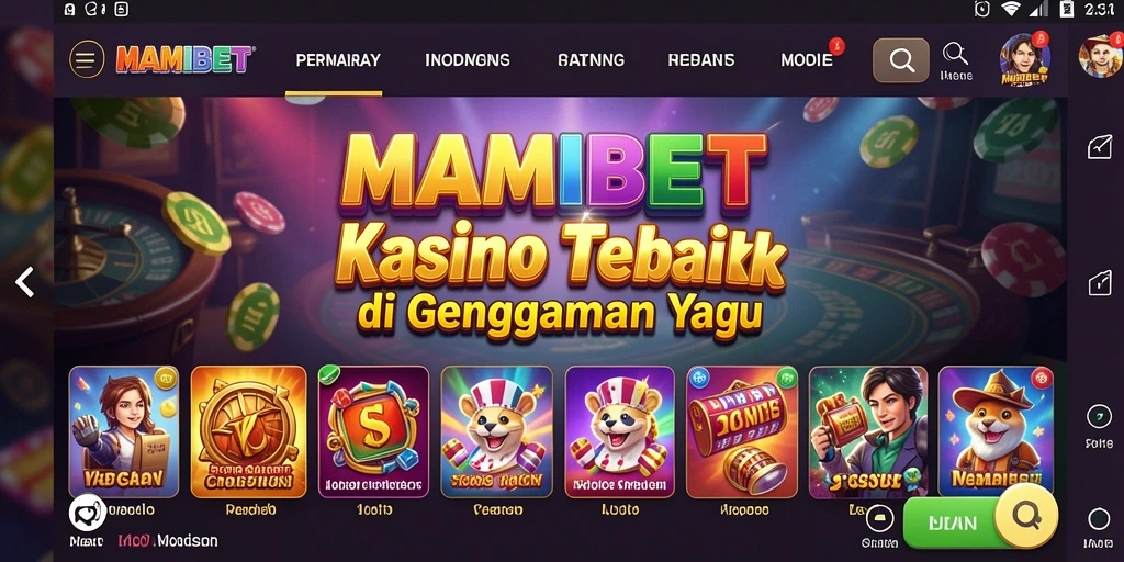 Tampilan gameplay menarik dari MAMIBET dalam genre Kasino.