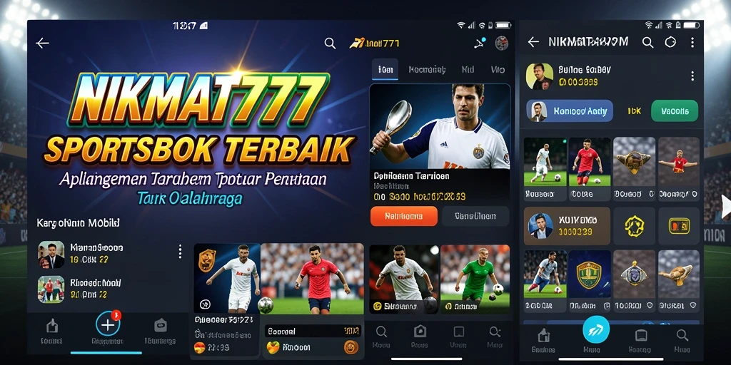 Tampilan gameplay NIKMAT777 dengan fitur sportsbook yang menarik.