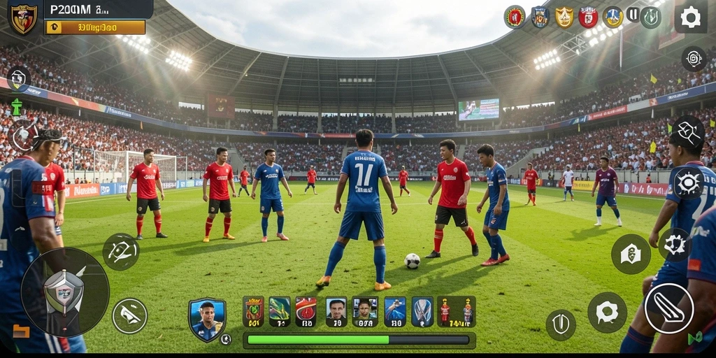 Gameplay P200M yang menegangkan dan mendebarkan saat bertanding.