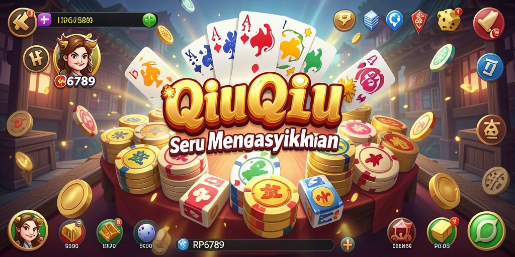 Tampilan gameplay QiuQiu yang menegangkan dan menarik.