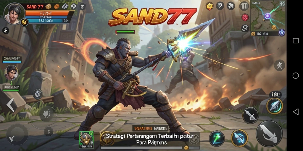 Gameplay seru dan mendebarkan di SAND77 yang penuh strategi.