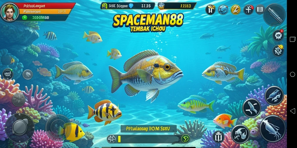 Tangkapan layar utama SPACEMAN88 menampilkan aksi seru Tembak Ikan.