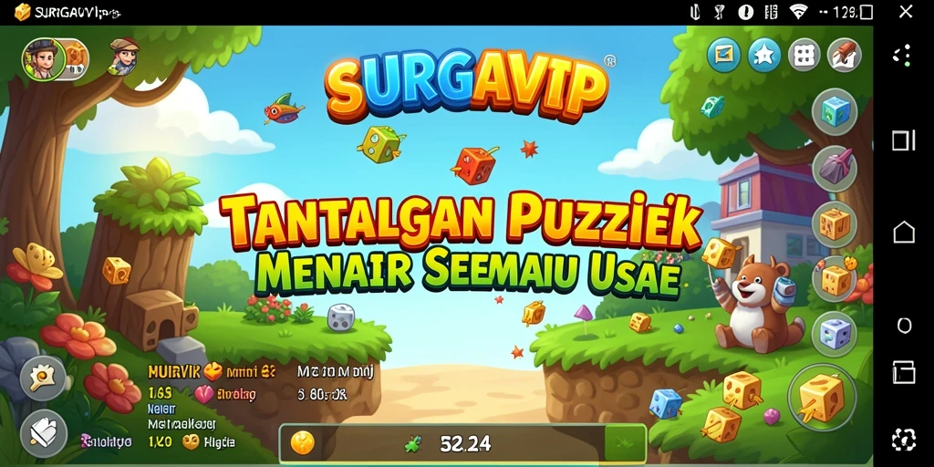 Gameplay SURGAVIP yang menantang dan interaktif dalam menelesaikan teka-teki.