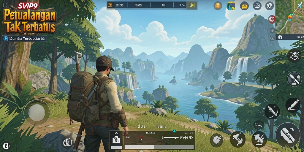 Tampilan gameplay menarik dari dunia terbuka di SVIP9.