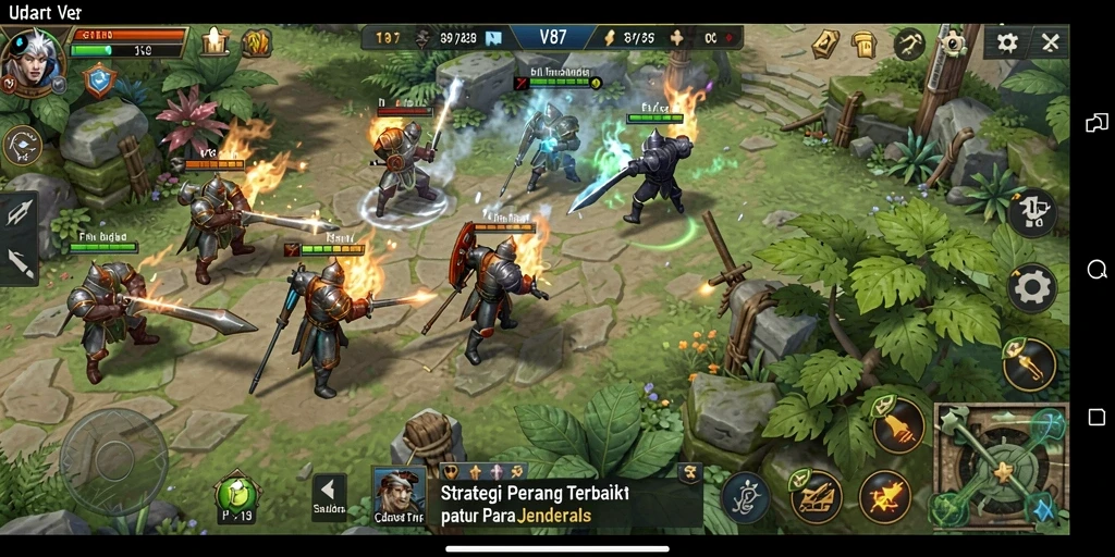 Screenshot tampilan gameplay <strong>V87</strong> yang penuh aksi dan strategi.